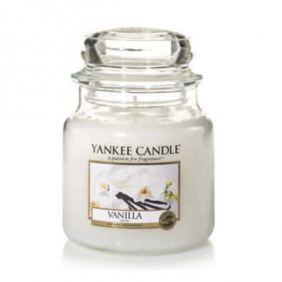 Yankee Candle Med Jar średnia świeczka zapachowa Vanilla 411 g