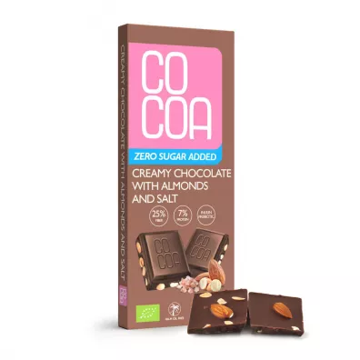 Cocoa Czekolada creamy z migda�ami i sol� 40 g Bio