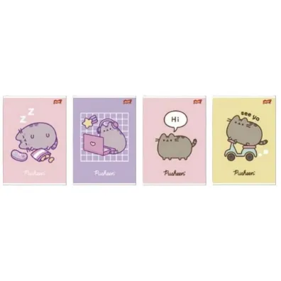 Unipap Zeszyt A5/60K kratka laminowany Pusheen (10szt)