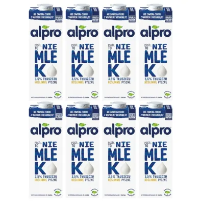 Alpro Nap�j owsiany UHT 3,5% to nie mleko zestaw 8 x 1 l