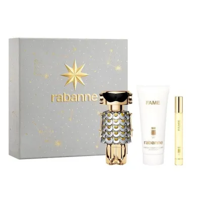 Paco Rabanne Zestaw Fame Woda perfumowana + Balsam do cia�a + Woda perfumowana mini 80 ml + 100 ml + 10 ml