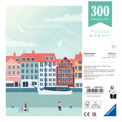 Puzzle 300 el. Moment - Kopenhaga Ravensburger