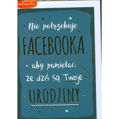 Kukartka Karnet B6 PP-2041 Urodziny