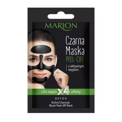 Marion Detox Peel Off Mask czarna maska z aktywnym w�glem
