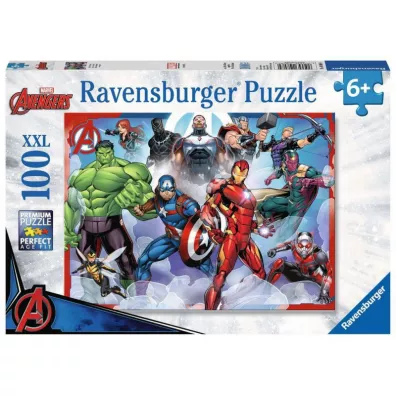 Puzzle 100 el. XXL Avengers - Zgromadzenie rysunkowe 108084 Ravensburger