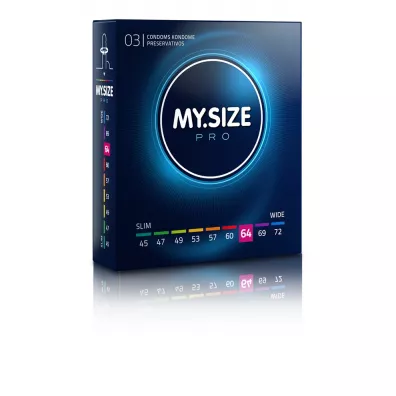 My.size Pro Condoms prezerwatywy 64mm 3 szt.