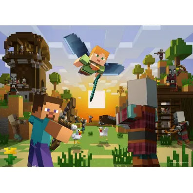 Puzzle dla dzieci 150 el. XXL Minecraft Ravensburger
