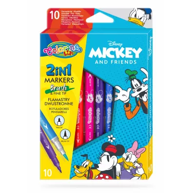 Patio Flamastry dwustronne Colorino Kids Mickey 10 szt.