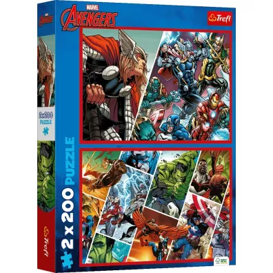 Puzzle 2x200 el. Obro�cy �wiata Trefl