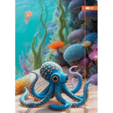 Teczka A4+ z gumk� Aqua Cuties HAPPY COLOR