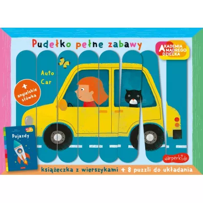 Pojazdy. Akademia Mdrego Dziecka. Pudeko pene zabawy - Zbigniew Dmitroca