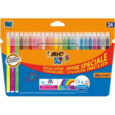 Bic Flamastry Kid Couleur Fluo 24 szt.