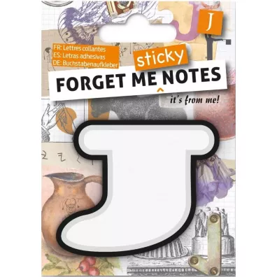 If Forget me sticky. Notes kart samoprzylepne litera J niebieski