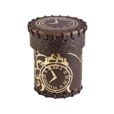 Q-Workshop Kubek skrzany Steampunk - brzowo-zoty