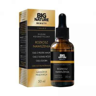 Big Nature Olejek do twarzy Rozkosz Nawil�enia (olej z malin, r�y, jojoba) 50 ml