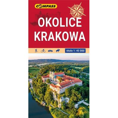 Mapa turystyczna Okolice Krakowa 1:45 000