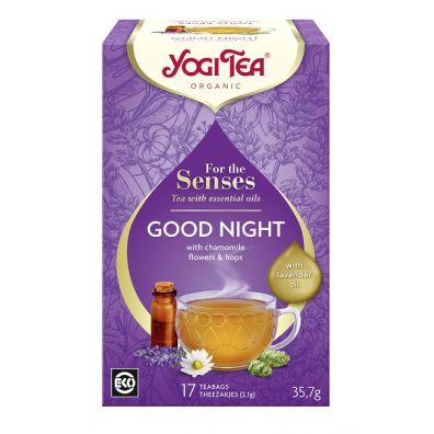 Yogi Tea Herbatka dla zmysw z olejkiem lawendowym (for the senses good night) 17 x 2.1 g Bio