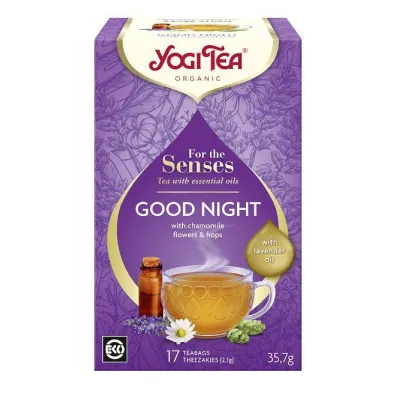 Yogi Tea Herbatka dla zmys��w z olejkiem lawendowym (for the senses good night) 17 x 2.1 g Bio