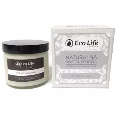 Eco Life Naturalna �wieca sojowa czekoladowa z pomara�cz� 450 g