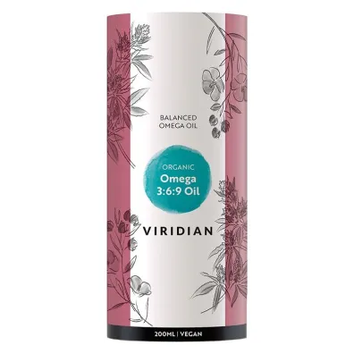Viridian Organic omega 3:6:9 oil - suplement diety 200 ml Bio