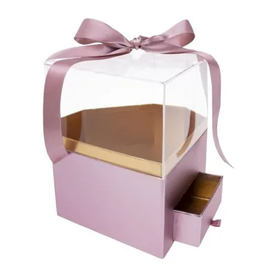 Rozette Pude�ko Flower Box Diament r�owy