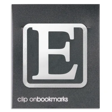 If Metalowa zak�adka - Litera E Clip-on
