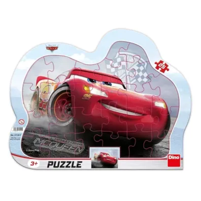 Puzzle ramkowe 25 el. Auta cars II Zygzak Dino Toys