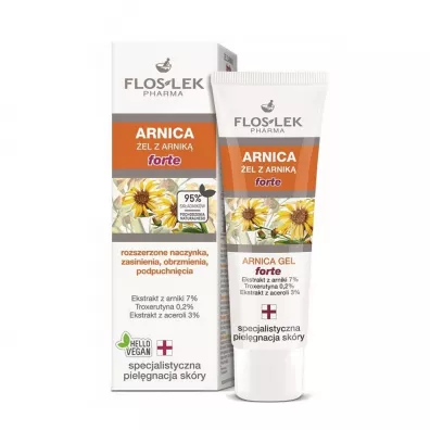 Floslek Arnica �el z arnik� forte na rozszerzone naczynka zasinienia obrzmienia i podpuchni�cia 50 ml