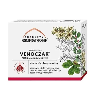 Produkty Bonifraterskie Venoczar - suplement diety 60 tab.