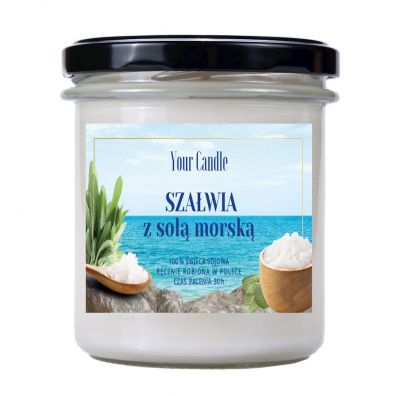 Your Candle Świeca sojowa szałwia z solą morską 150 ml