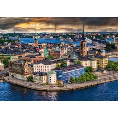 Puzzle 1000 el. Skandynawskie miasto widok Ravensburger