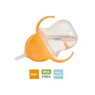 Kubek Munchkin niekapek ze s�omk� 207ml pomara�czowy