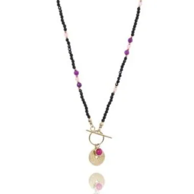Ecarla Naszyjnik stal szlachetna poz�acana 14K Gold NST1591