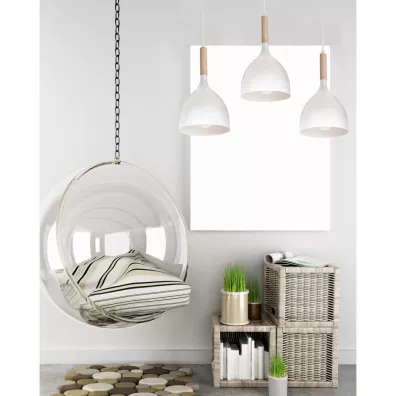 Luminex Lampa sufitowa Noak Wood Potrjna