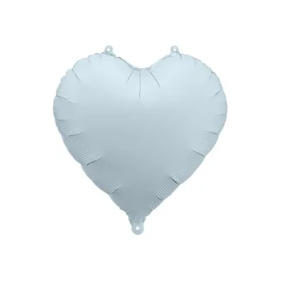 Balon foliowy Serce 45cm mglisty niebieski