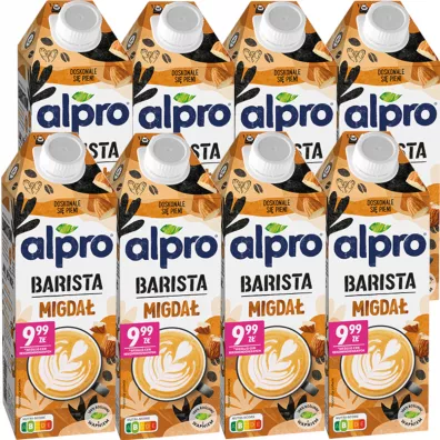 Alpro Barista do kawy - Napj Migdaowy z wapniem Zgrzewka 8 x 750 ml