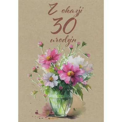 Trend Kartka okoliczno�ciowa Urodziny 30