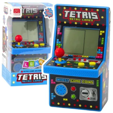 Automat do gry tetris retro 49 niebieski LeanToys