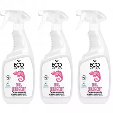 Eco Naturo Ekologiczny pyn do mycia urzdze sanitarnych Ecolabel Zestaw 3 x 750 ml