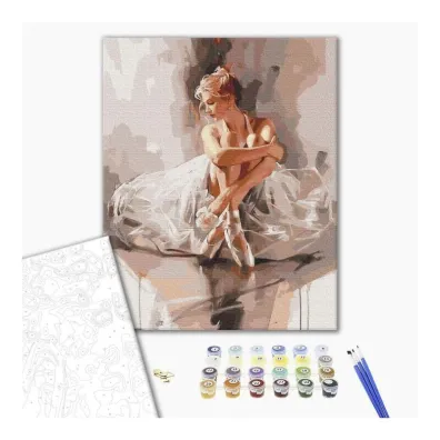 Brushme Malowanie po numerach - Balerina w ob�oku czu�o�ci 40x50cm