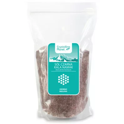 Crystalline Planet Sl czarna kala namak drobno mielona 1 kg