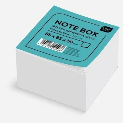 Interdruk Kostka papierowa nieklejona bia�a 85 x 85 x 50 mm