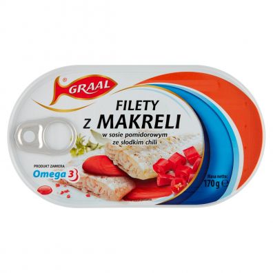 Graal Filety z makreli w sosie pomidorowym ze sodkim chili 170 g