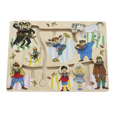 Puzzle drewniane labirynt edukacyjna Pippi Micki