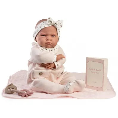 Lalka hiszpa�ska Reborn Berta z kocykiem 52cm Antonio Juan