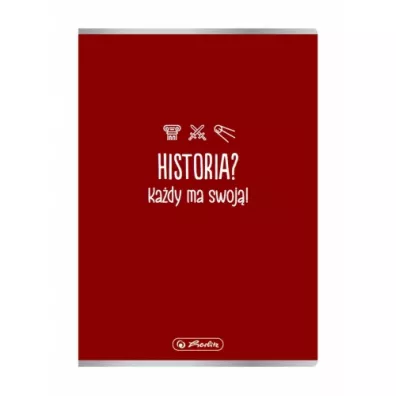 Zeszyt A5/60 kartek kratka Historia HERLITZ 9577362 kratka 60 kartek