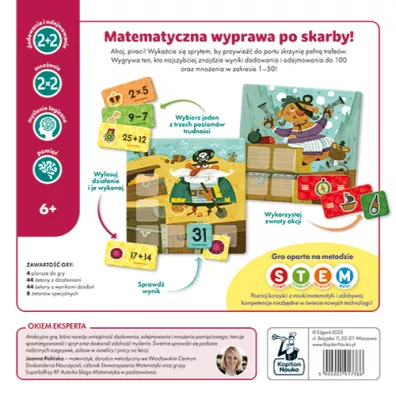 Kumaci piraci. Gra matematyczna