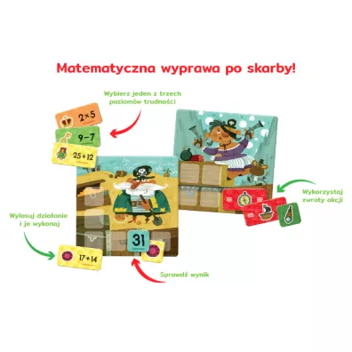 Kumaci piraci. Gra matematyczna