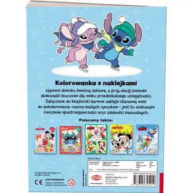 Disney Stich. Kolorowanka z naklejkami