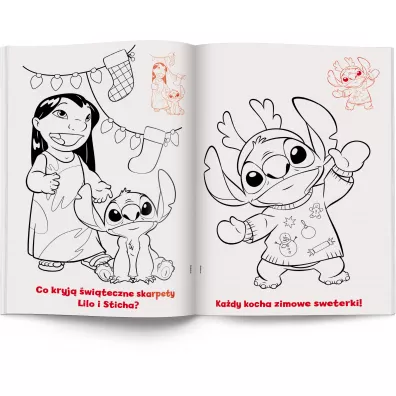 Disney Stich. Kolorowanka z naklejkami